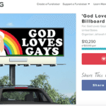 God Loves Gays National Billboard Campaign Project Seeks $20,000 on YouCaring to Bring Billboards to 20 States
